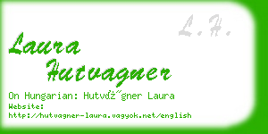 laura hutvagner business card